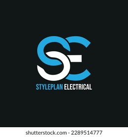 SE Logo Design. SE Letter Logo Vector Illustration - Vector design