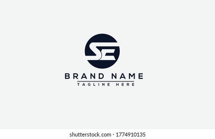 SE Logo Design Template Vector Graphic Branding Element.