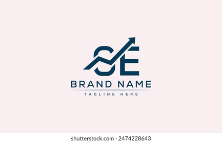 SE logo Design Template Vector Graphic Branding Element.