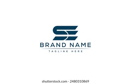 SE logo Design Template Vector Graphic Branding Element