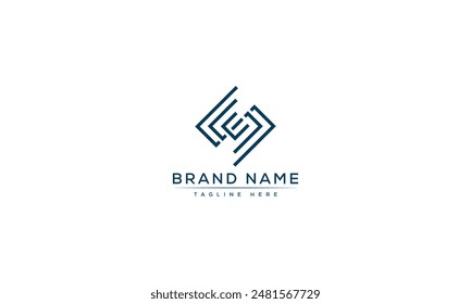 SE logo Design Template Vector Graphic Branding Element.