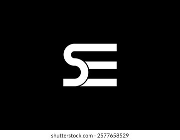 SE Logo Design Template Vector Graphic Branding Element.
