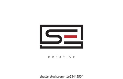 SE logo design vector icon vector symbol