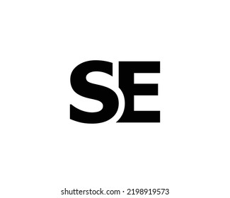 SE logo design vector template