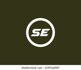 SE logo design vector template