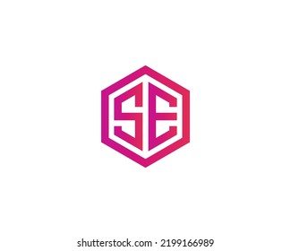 SE logo design vector template