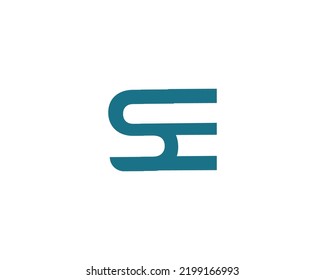 SE logo design vector template