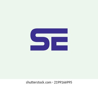 SE logo design vector template