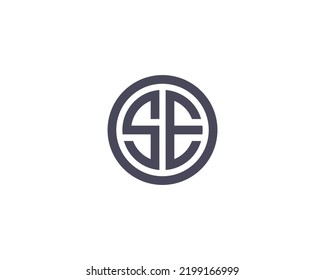 SE logo design vector template