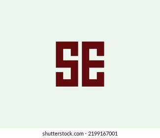 SE logo design vector template