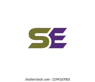 SE logo design vector template