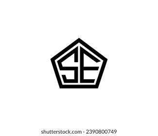 SE logo design vector template