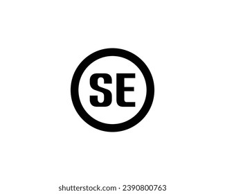 SE logo design vector template