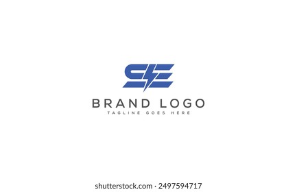 SE logo design vector template design for brand