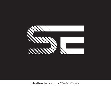 SE logo desing and monogram logo
