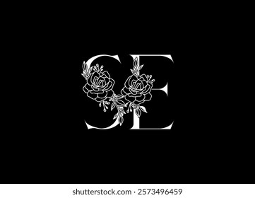 SE logo desing and monogram logo
