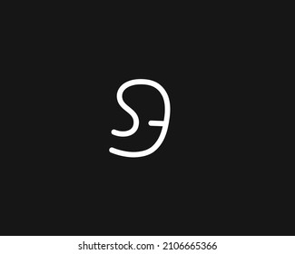 SE logo letter design vector