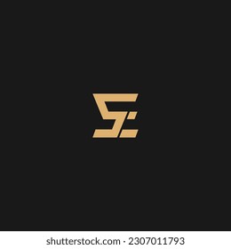 SE Logo. Letter Design Vector.
