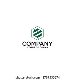 SE logo letter initial, Abstract polygonal Background Logo,