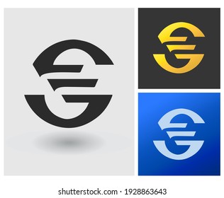 SE logo vector letter initial mark