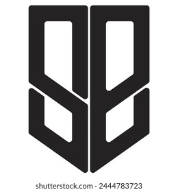 THE SE LOGO VECTOR IS TRAPESIUM SHAPED IN BLACK