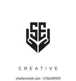 se luxury logo design vector icon symbol