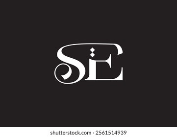 SE monogram logo design and company logo