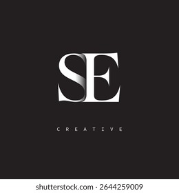 SE Monogram Logo Minimal Elegant Letter mark for Luxury, Fashion   Creative Brands	
