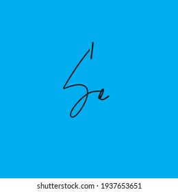 SE s e Initial handwriting creative fashion elegant design logo Sign Symbol template vector icon