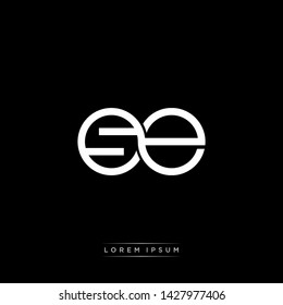 SE S E initial letter linked circle capital monogram logo modern template