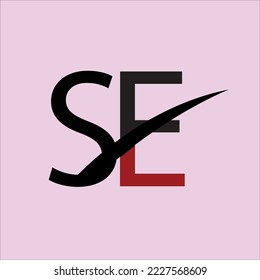 SE S E Letter Logo Design. Modern Creative Letters Vector Logo