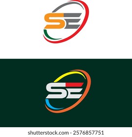 SE Typography Corporate Modern Logo Design