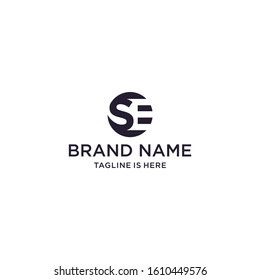 SE vector logo initial letter design