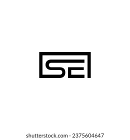 SE Vector Logo - Logotype - Letter Logo