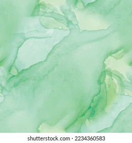 Sea Abstract Background. Sea Modern Vector Painting. Blue Seamless Gradient Ocean. Green Watercolor Ocean. Green Pastel Texture. Blue Ocean Background. Water Ink Paint. Light Watercolor Background.