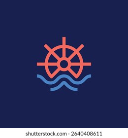 sea abstract logo modern style