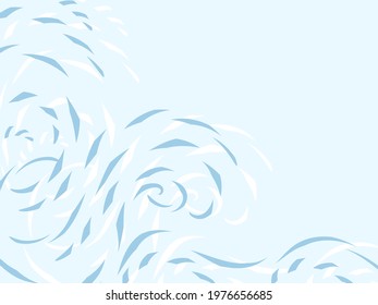 Sea abstract waves vector background.