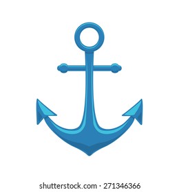 Sea anchor. Isolated icon pictogram. Eps 10 vector illustration.