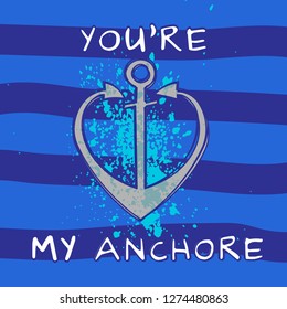 Sea anchor love waves vector illustration. Abstract seamless print. Illustration for wrapping paper or fabric. Vector abstract background. Sea print. Surfing. Love. Heart.
Waves sea background.