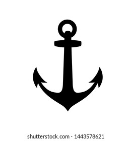 Sea anchor on white background