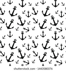Sea anchor Seamless pattern decor