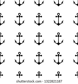 Sea anchor .Seamless pattern.Good for print, textile, fabrics, wallpaper, decoration.