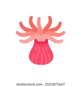 Sea Anemone Flat Icons, Vektorgrafik