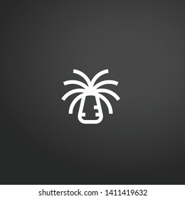Sea Anemone vector icon. Sea Anemone concept stroke symbol design. Thin graphic elements vector illustration, outline pattern for your web site design, logo, UI. EPS 10.
