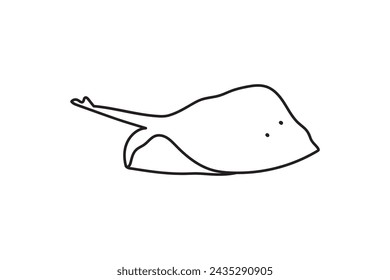 Sea Animal, Sea Animals, Silhouette, Sea Animals, line work, Baby 