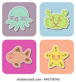 sea animal cartoon