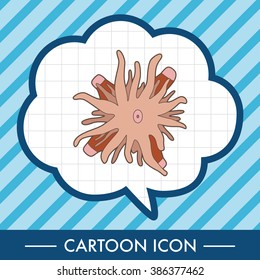 sea animal coral cartoon theme elements