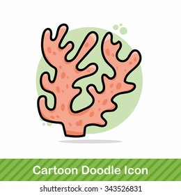 sea animal coral doodle