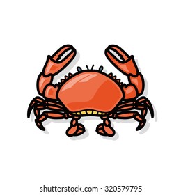 sea animal crab doodle