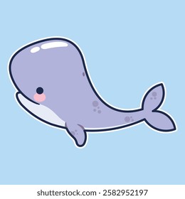 Sea Animal in cute colorful design for kids and education